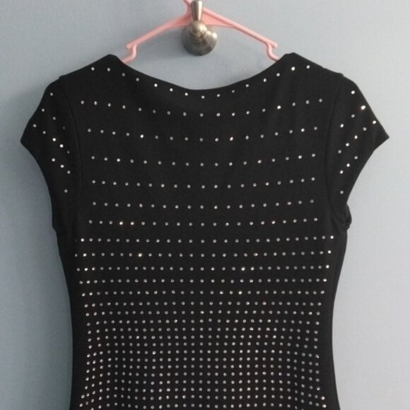 Like New Express Black Studded Mini Dress Size Small - Picture 5 of 6